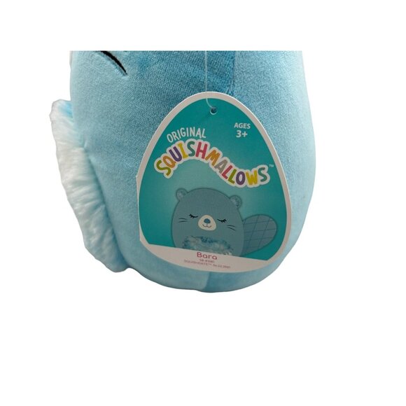 Bara the Blue Beaver 8" Squishmallow Plush Soft Plush Toy Animal Kellytoy NEW - Picture 5 of 7
